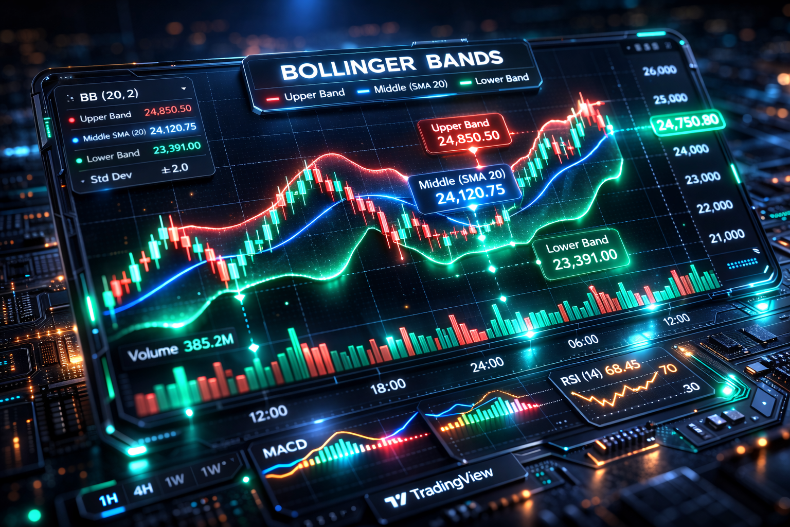 Bollinger Bands คืออะไร? วิธีใช้ Bollinger Bands เทรดคริปโต